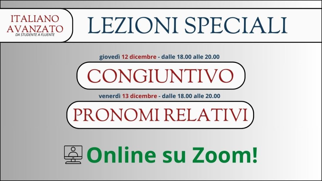 Lezione sul congiuntivo